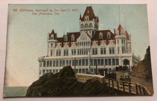 Vintage Postcard Cliff House San Francisco California Postcard - Destroyed