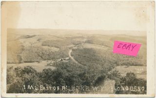 Vintage Real Photo Postcard Aurora West Virginia Along Us 50 Route