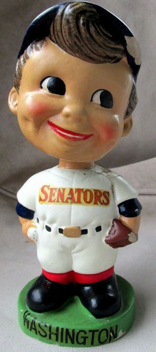 Washington Senators 1962 Vintage Baseball Player Bobble - Head/made In Japan