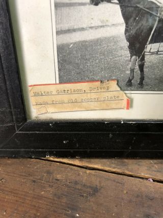RARE 1900’s Horse Racing Photos Poster Walter Garrison In Frame Estate 3