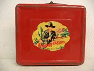 Vintage Hopalong Cassidy Metal Lunchbox No Thermos