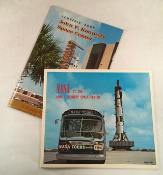 2 Vintage Nasa John F.  Kennedy Space Center Souvenir Book Booklets 1969 1970