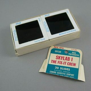 Vintage Nasa Photograph Slides Skylab I The Fix It Crew Edmund Scientific Co