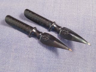 Antique Dip Pen Nib Nibs Plume Pluma X2 Perry 1442 Ef Calligraphy
