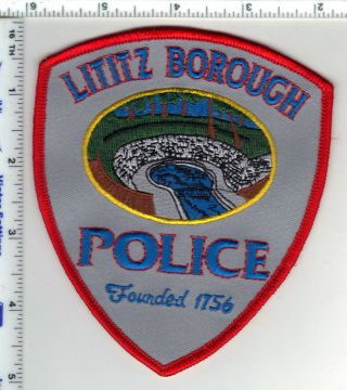 Lititz Borough Police (pennsylvania) 4th Issue Shoulder Patch