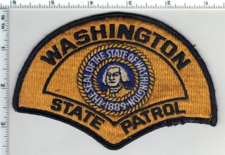 State Patrol (washington) Shoulder Patch From A Wall Display