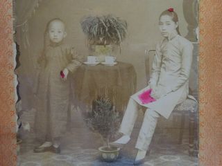 1 China Photograph Boy And Girl 1910 Shanghai 95 Peking Hong Kong