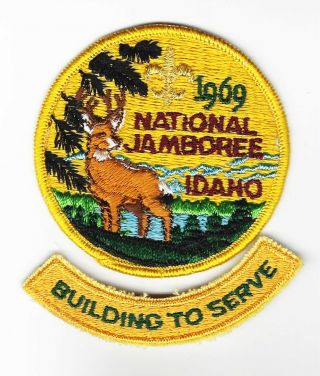Boy Scout 1969 National Jamboree Pp & Building To Serve Wide Game Segment