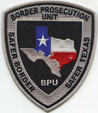 Texas Tx Border Prosecution Unit Safer Border - Safer Texas Police Patch