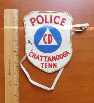 Chattanooga (hamilton Co. ) Tn Tennessee Cd Civil Defense Police Felt Arm Patch