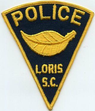 Old Vintage Loris South Carolina Sc Police Patch