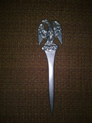 Vintage Carson Casting Co,  Eagle Letter Opener,  Pewter?,  Collectable