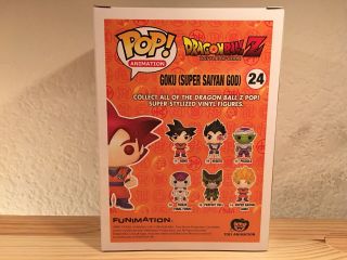 Funko POP Animation - DragonBall Z Goku (Saiyan God) 24 AUTHENTIC 4