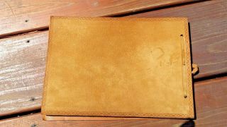 Antique Leather Hand Painted PETOSKEY,  Mich.  Photo Album - 5