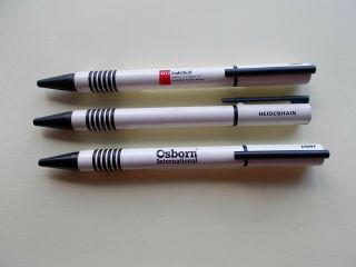 3 Vintage Lamy Text Ballpoint Pens