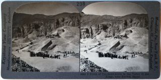 Keystone Stereoview Tut’s Tomb,  Valley Of Kings,  Egypt From The 1920’s 400 Set