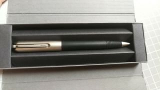 Lamy Old Persona Titanium And Black Makrolon Carbon Barrel Ballpoint Pen Nos