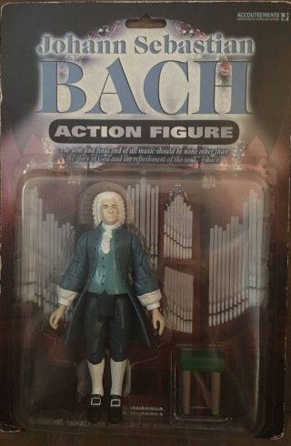 2005 Accoutrements Johann Sebastian Bach Action Figure.  Rare Find