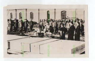 Old Chinese Photo Military Funeral Service Shanghai Incident China Vintage 1932