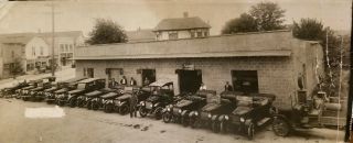 Vintage & Rare Early Photo Of Maxwell Motor Car Agency & Service Station.