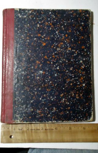 1864 Diary/entry Book Of Mary E.  Harlan - Hammerton,  Chester County,  Pennsylvania
