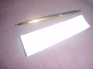 Vintage Cross Ballpoint Pen 1/20 14kt Gold Filled/champion Spark Plug /no Pock