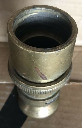 Vintage Brass Fire Nozzle W.  D.  Allen Co.  5” Gently LQQK 7