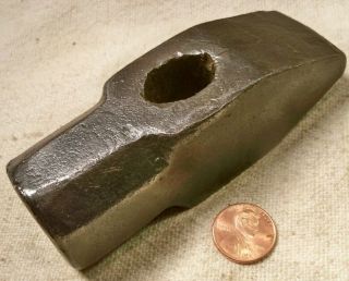 Blacksmith Forged 1 3/4 Lb Cross Peen Hammer Head Old Anvil Tool Read