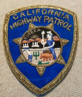 Ca California Highway Patrol Bullion Patch (3.  5in)