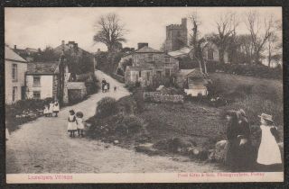 1910 Luxulyan Village Postcard Cornwall Fred Kitto,  Fowey Nr St.  Austell Bodmin