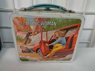 Vintage Aladdin The Bionic Woman Metal Lunchbox No Thermos