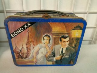 Vintage 1969 Ohio Art James Bond Xx Metal Lunchbox No Thermos