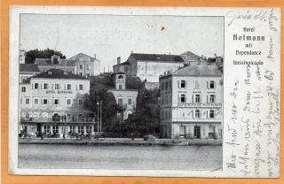 Mali Losinj Lussinpiccolo Hotel Hofmann Croatia 1907 Postcard