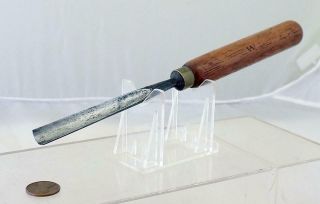 J.  B.  Addis & Sons Wood Carving Tool Chisel 6 Sweep 7/16 " Cut 8.  75 " Long