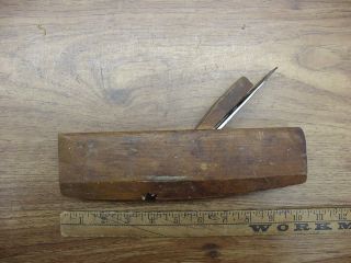 Antique Moulson Brothers Coffin Style Plane,  9 - 7/16 " Long,  1 - 1/2 " X 7 - 1/8 " Blade