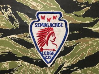 Patch,  Boy Scouts,  Semialachee Lodge 239 A1,  Oa,  Review Description