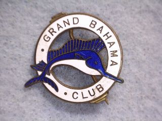 1950s Vintage Grand Bahama Club Lapel Pin