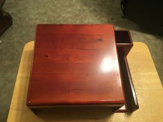 Vintage Eldon Wood Desk Caddy Signature Podium Lap Cherry