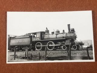 Chicago Rock Island & Pacific Railroad Locomotive No.  625 Rppc Photo Postcard