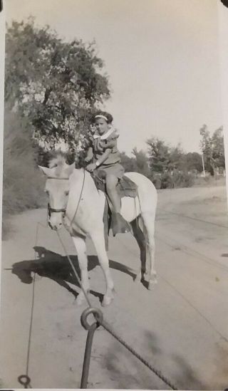 8 Vintage Old 1936 Photos of Little Girl on Pony Atwood Family in Sacramento Co 2