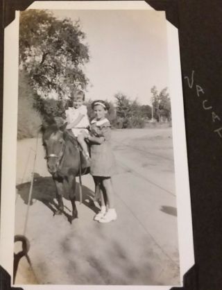 8 Vintage Old 1936 Photos of Little Girl on Pony Atwood Family in Sacramento Co 3