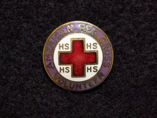 Wwii 1924 - 46 American Red Cross Home Service Volunteer Badge