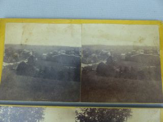 2 Scarce Antique Stereoview Photos Pine Forge Communty Berks County Pennsylvania 3
