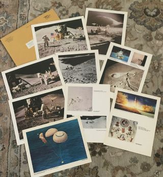 9 Prints Apollo 15 Nasa Photos From Gov.  Printing Office 11 " X 14 "