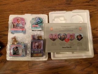 I Love Lucy Set Of 4 Tv Ornaments Series 3 By Johnson Smith Co Rare