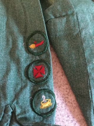 Vintage 1960’s Girl Scout Uniform With Badges 4