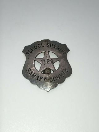 Carnes Stamp Co St Paul Ramsey County School Sheriff Police Badge