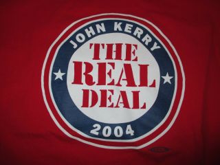 Secretary Of State John Kerry " The Real Deal " 2004 Campaign (xl) T - Shirt