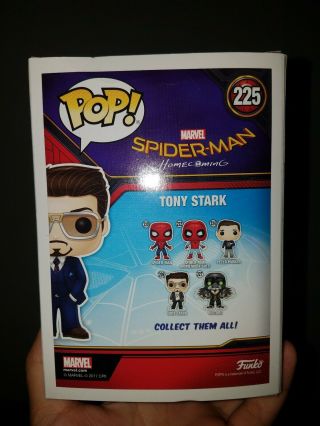 Funko POP 225 Spider - Man Homecoming Tony Stark 2017 SDCC shared exclusive. 4