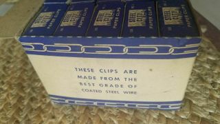 STEEL CITY GEM No 1 Vintage Antique Box Paperclips Clips WHOLE CASE of 1000 3